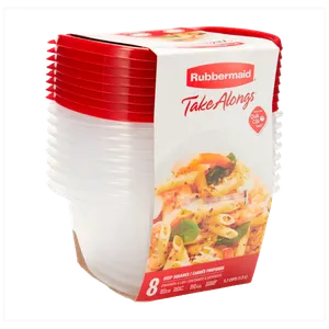 Set de Envases 16 Piezas Cuadradas Takealongs Rubbermaid (1.253 ml)